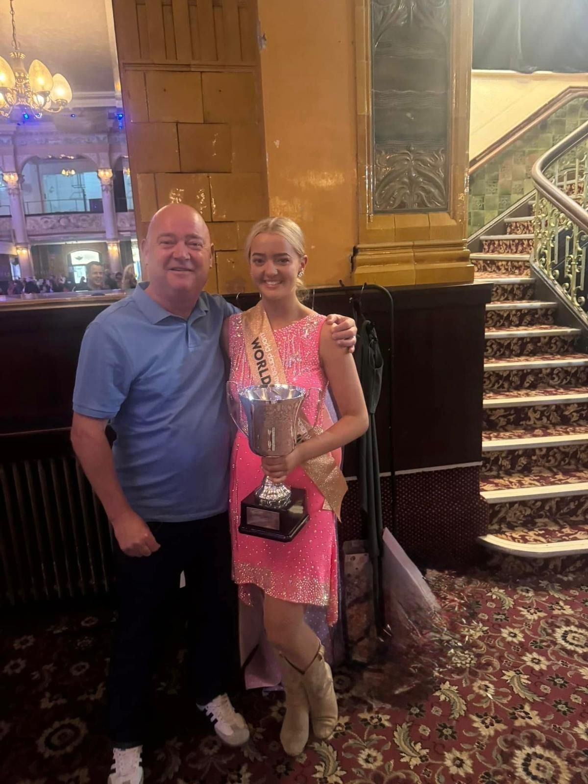 A man and a young woman