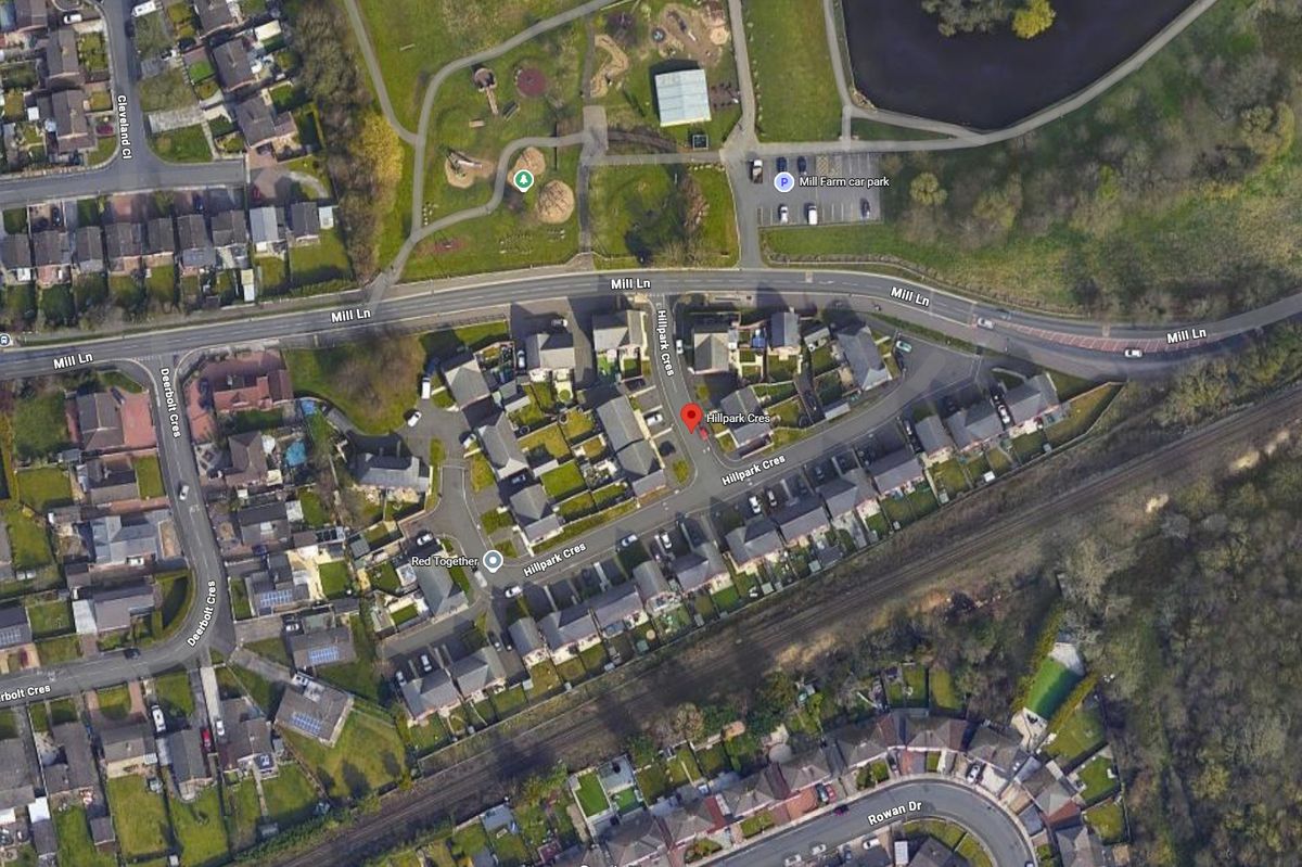 The victim ran from Mill Lane onto Hillpark Crescent, where he was attacked