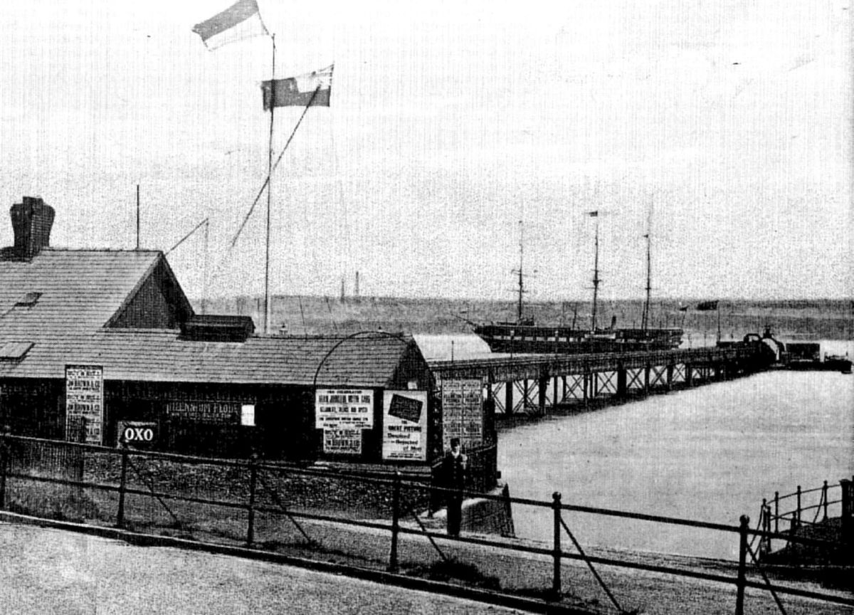 The New Ferry pier was once a major link to Liverpool