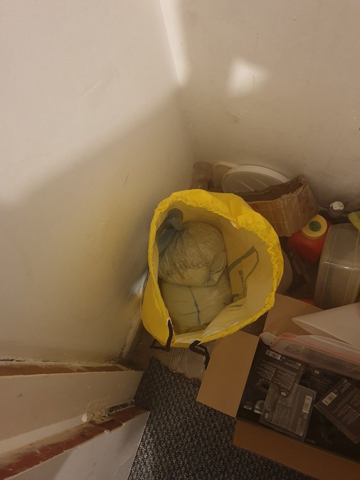 Drugs found in the flat