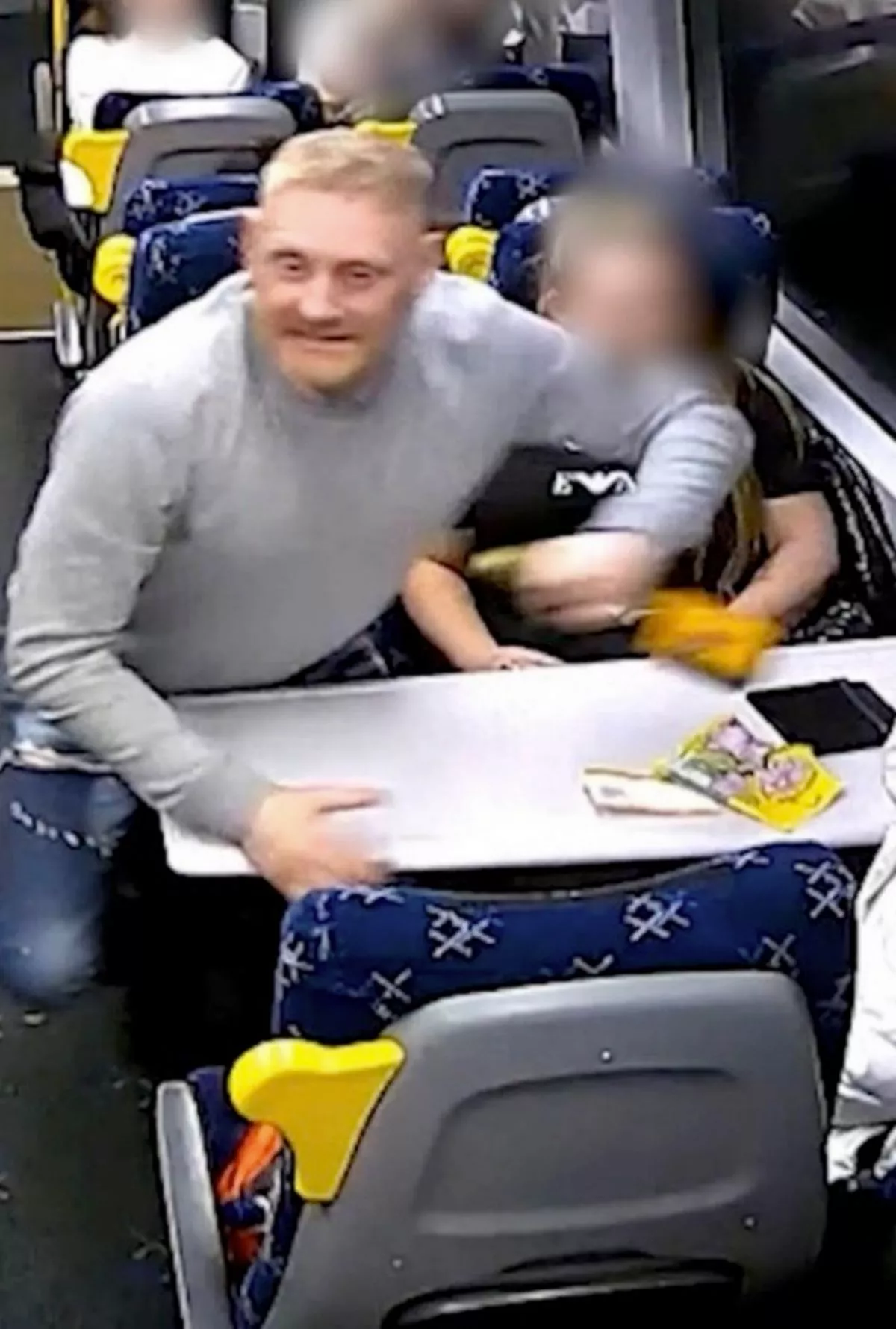 Thomas Craig launched a wild attack on two men with a glass bottle on-board a train 