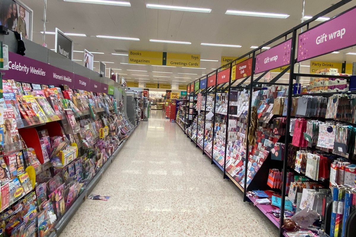 Aisles in Morrisons 