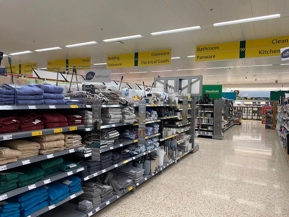 Aisles in Morrisons 