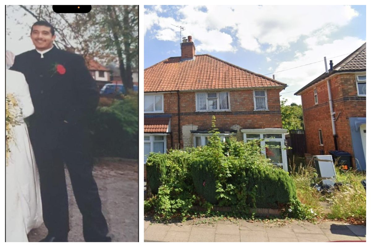 Valin Blake, left, died in squalid conditions at his home in Ravenshill Road, Yardley Wood