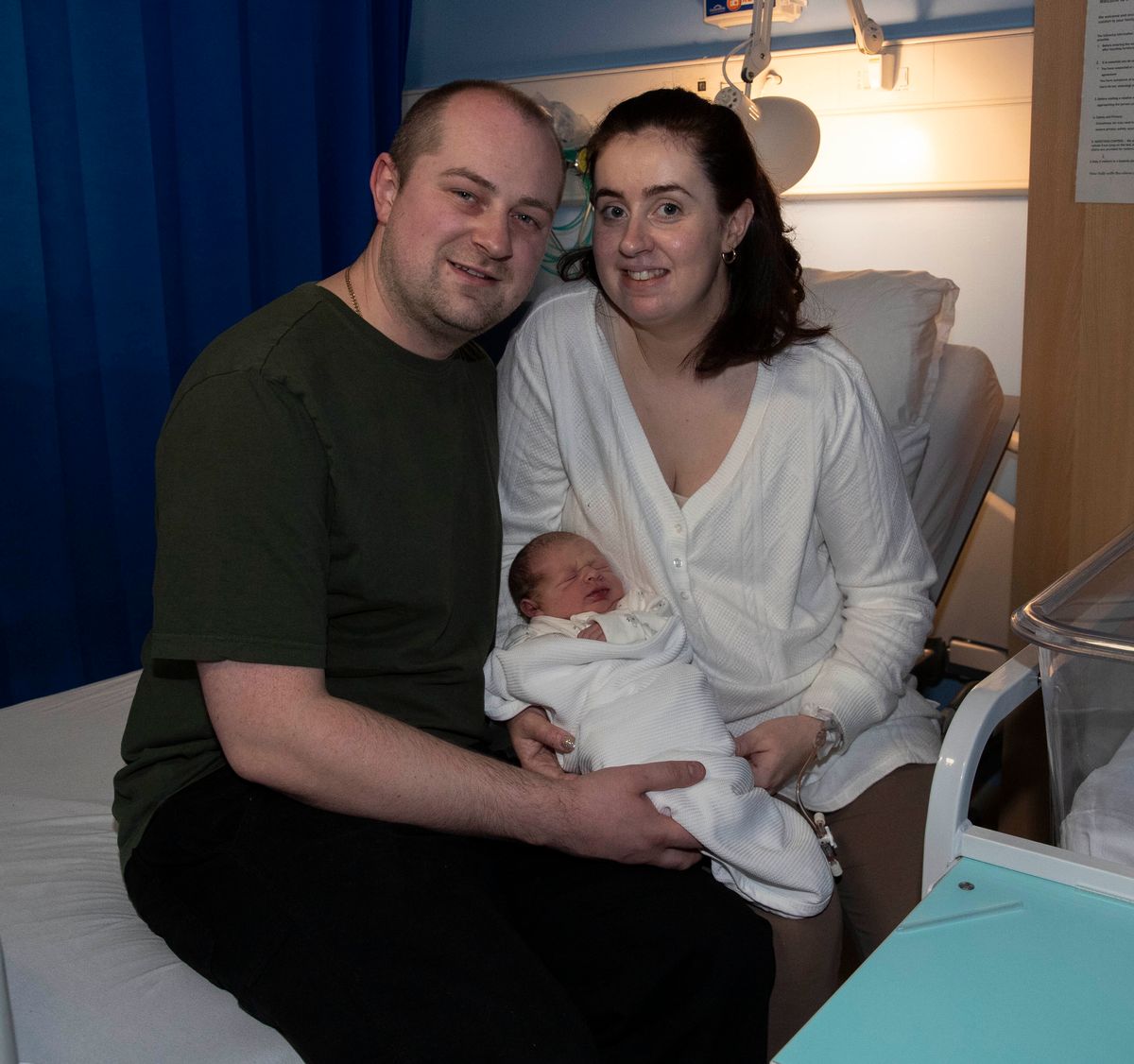 Baby Vincent was the second Glaswegian to be born in 2026