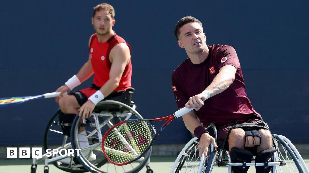 Alfie Hewett and Gordon Reid competing at the 2025 US Open