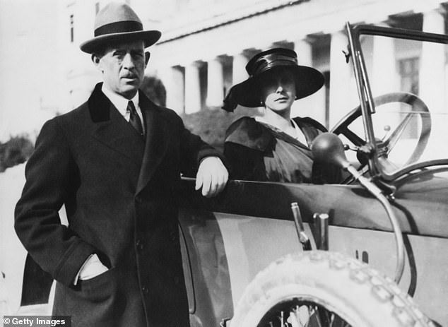 Prince Andrew of Greece and Princess Alice of Battenberg in Athens in January 1921