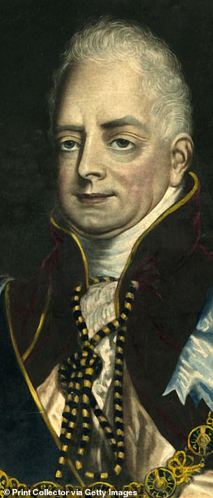 King William IV in the ceremonial robes he wore at his Coronation in 1831
