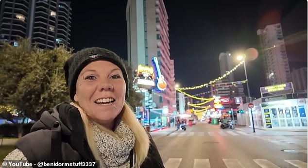 Posting on YouTube, a British expat who uses the name 'Benidorm Enthusiast' described the area as being 'as dead as it gets'