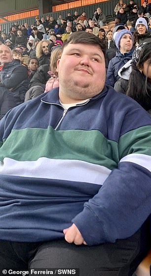 George Ferreira before he lost the weight