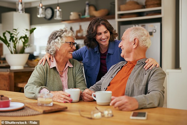Scientists believe daughters tend to give better emotional support to parents which reduces their social isolation ¿ a major risk factor for the incurable condition (stock photo)