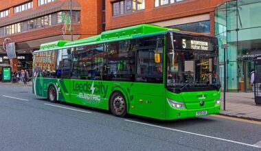 Around 700 Yutong buses are operating on Britain's roads - including this one in Leeds City Centre
