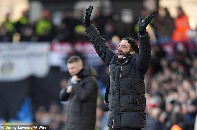 Ruben Amorim has cut a jaded figure in recent days but this was a positive performance