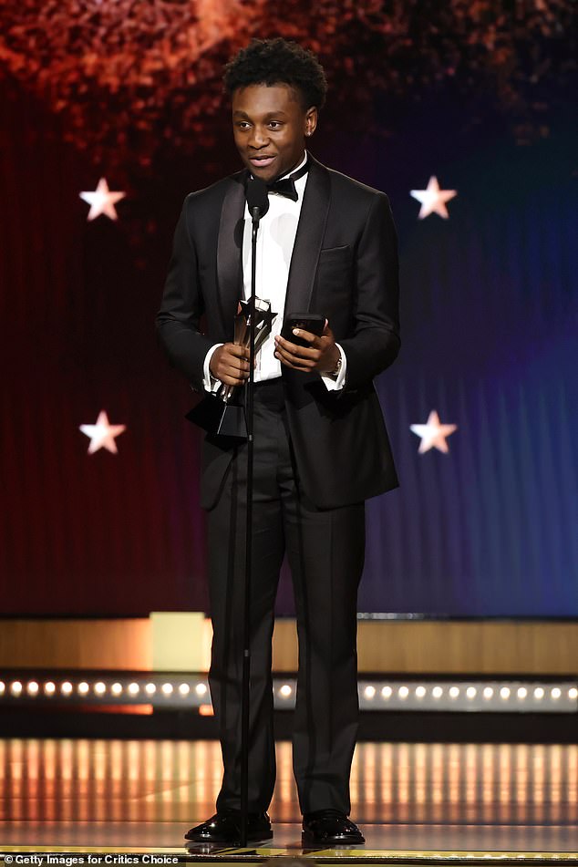 The 20-year-old actor earned Best Young Actor/Actress for their work in the blockbuster Sinners at the gala