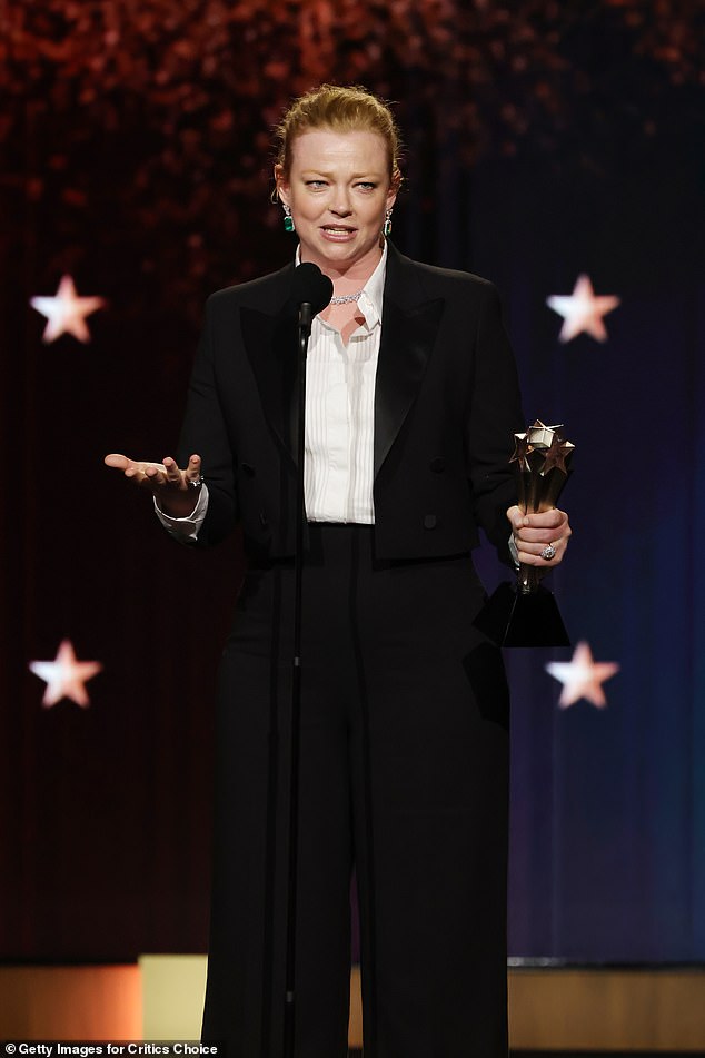 The 38-year-old Australian actress earned the honor for her work in Peacock limited Series All Her Fault. She beat out Jessica Biel – The Better Sister, Meghann Fahy – Sirens, Michelle Williams – Dying for Sex, Robin Wright – The Girlfriend, and Renée Zellweger – Bridget Jones: Mad About the Boy