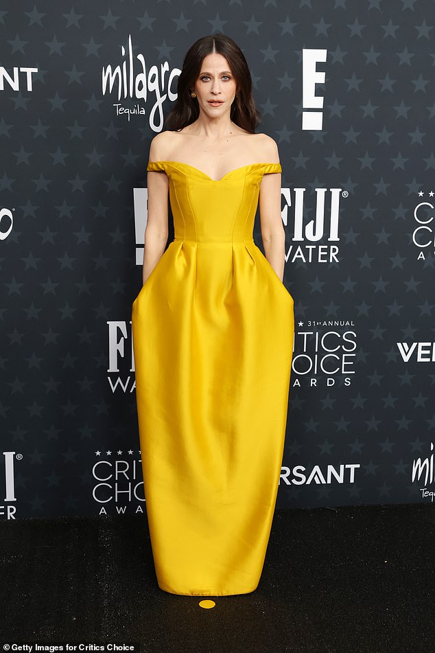 Nobody Wants This star Jackie Tohn, 45, wore a vibrant yellow gown
