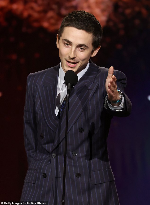 Timothee Chalamet had his crowning moment as he earned Best Actor at the 31st annual Critics Choice Awards and publicly declared his love girlfriend Kylie Jenner