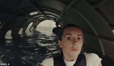 Dani Dyer gasped for air as she cut a Celebrity SAS challenge short after being trapped underwater during a deep water dive during Sunday's episode
