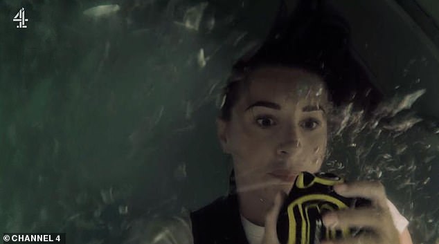 Sunday's instalment saw them take on an emergency evactuation drill in a life threatening situation as they were lowered from 260ft