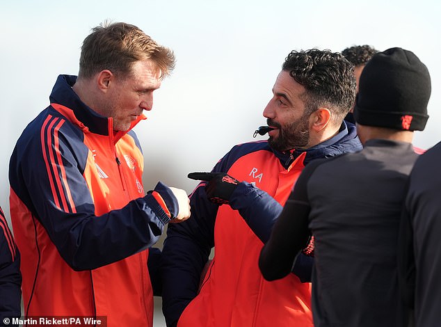 Darren Fletcher has stepped up as Manchester United interim manager after Ruben Amorim (right) was sacked on Monday morning