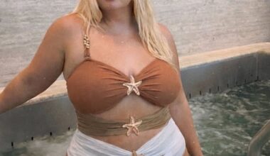 Gemma Collins showed off her impressive weight loss in a cut out swimsuit as she took to Instagram on Monday