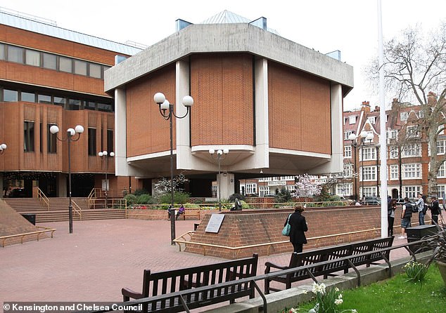 Cyber criminals accessed the site containing files belonging to the Royal Borough of Kensington and Chelsea, copied and stole the data, it was revealed last month (Pictured: Headquarters of the Royal Borough of Kensington and Chelsea)