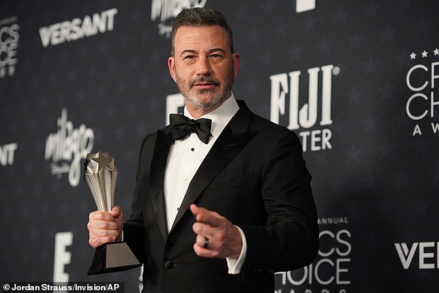 'Boy, I¿d hate to be the White Houseintern who had to tear that headline out of all the papers and eat 'em,' Kimmel joked about the low ratings