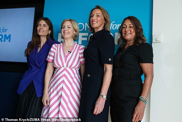 She was due to be the Tory candidate for Rotherham at the 2024 general election before withdrawing. She later crossed the aisle to become part of a group who dubbed themselves 'Farage's Filies'