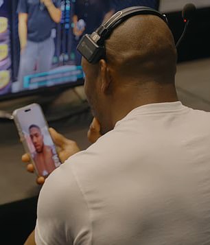 Joshua appeared to have bandages and plasters across his head and torso