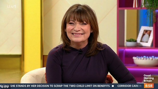 Richard asked if his ITV co-star Lorraine had changed her hair style as she appeared on camera towards the end of Good Morning Britain
