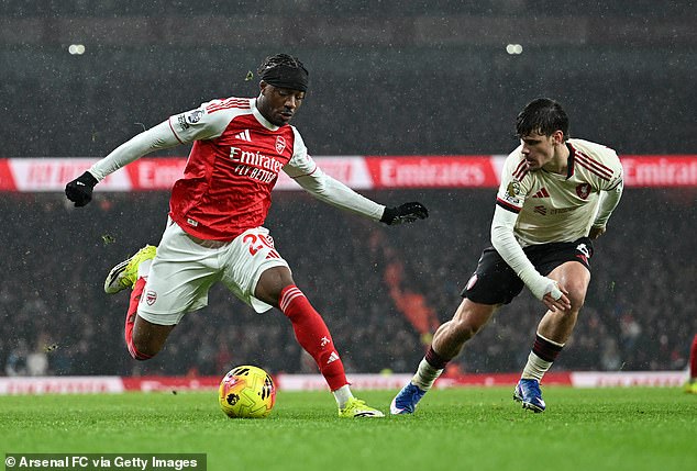 Milos Kerkez has struggled this season but put in an improved performance at the Emirates