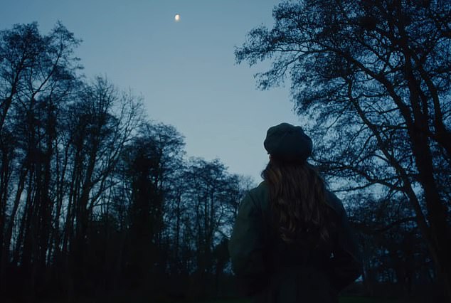 Kate is seen enjoying a moonlit walk in the clip and speaks about how nature can help to 'heal'