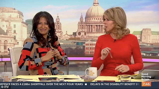 Previously, Ranvir suffered a wardrobe malfunction as her dress burst open live on air on Good Morning Britain - leaving her co-star Kate Garraway rushing to 'protect her modesty'