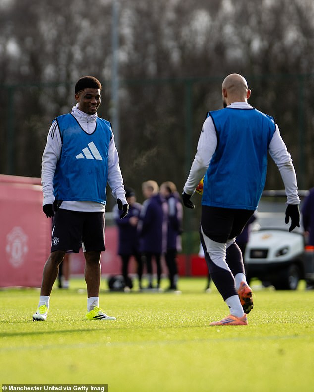 Amad Diallo and Bryan Mbeumo are back in training after returning from the Africa Cup of Nations