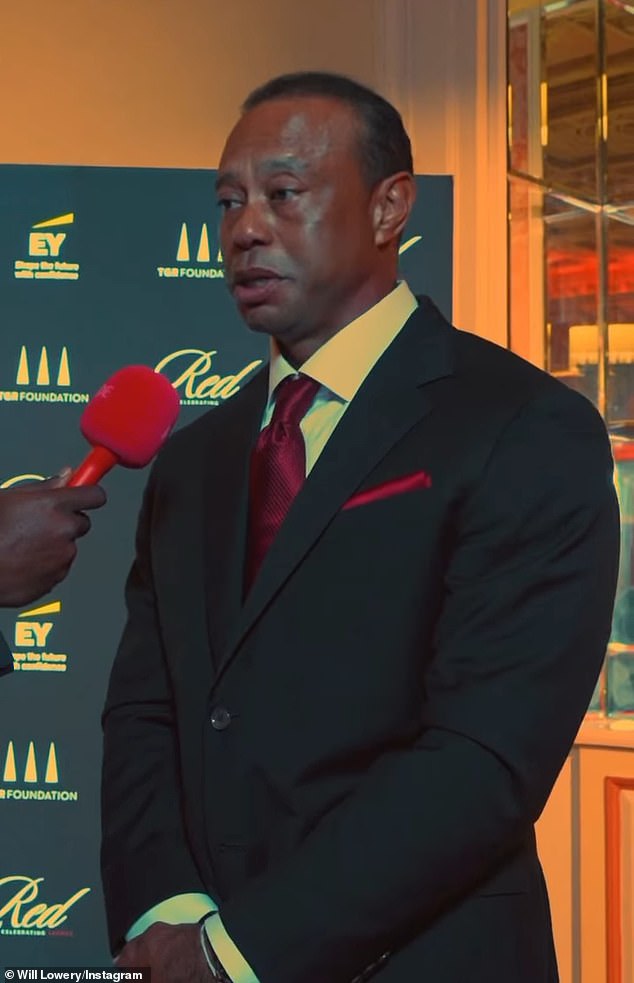 Tiger Woods turned 50 last month, but used this party to promote his own foundation