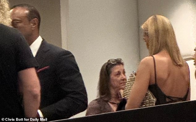 Golf icon Tiger Woods arrives with girlfriend Vanessa Trump at his red-themed mega bash Wednesday night to celebrate 30 years of his charitable foundation and his 50th birthday