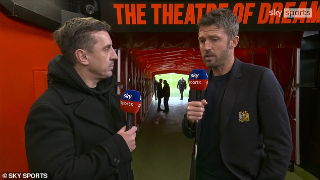 Manchester United snubbed the chance for Roy Keane to speak to Michael Carrick ahead of kick-off against Man City after the Irishman's comments about his wife