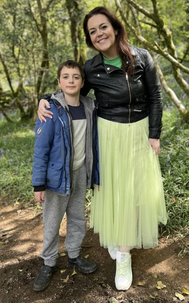 Like many people, Rosie (pictured with her son) believed that her year on GLP-1 medication had not only transformed her body, but also her willpower, appetite and mindset
