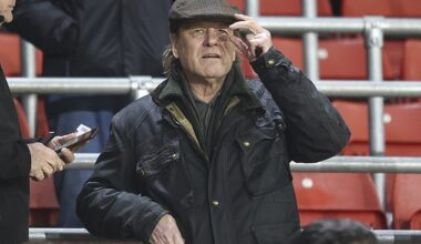 Sean Bean was pictured in the crowd at St Mary's for the Championship clash on Wednesday