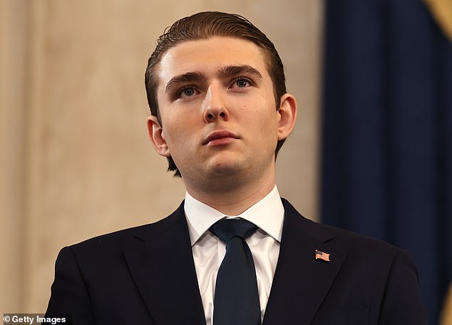 Barron Trump showered London woman, 22, with late-night calls and messages, her jealous ex claims