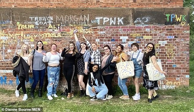 Fans on a tour of his Cheshire home town in front of 'Harry's Wall', where he had his first kiss. The same loyal fans are said to be turning against the star for his astronomical ticket prices