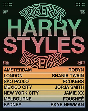 Harry revealed his latest tour, Together Together, will consist of residencies in seven cities. But fans' delight turned to disappointment when ticket prices were revealed