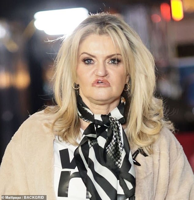 Danniella Westbrook enjoyed a night out in London on Wednesday as she recovers after being rushed to hospital with breathing difficulties