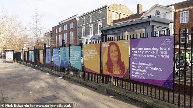 The signs cost the Trusts £345,142.41 in total and were put up at three King's College Hospital sites and at Maudsley Hospital