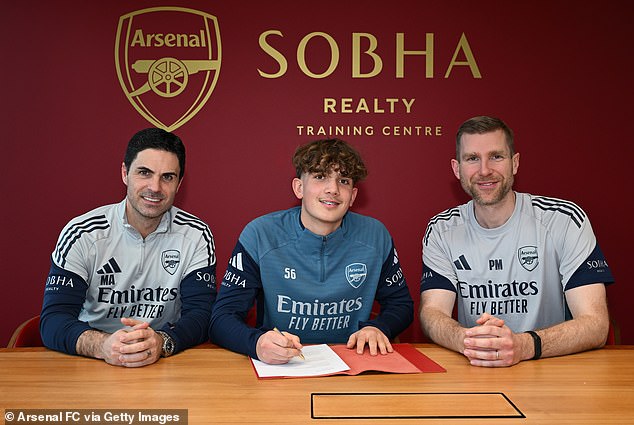 Arteta also smiled broadly when he was asked about the news, confirmed on Friday morning, that Max Dowman, Arsenal’s young prodigy, has committed his future to the club