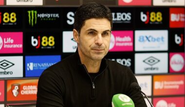 Mikel Arteta didn’t like the question I posed. Or perhaps I had just mumbled it. Anyway, the funboat quickly disappeared over the horizon