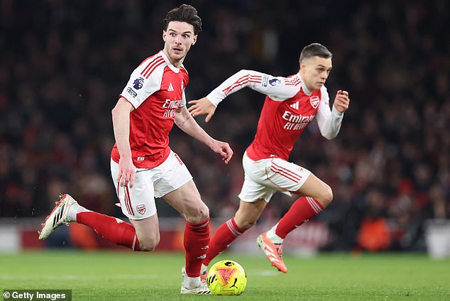 Arteta spoke glowingly about Declan Rice, who will make his 300th Premier League appearance against Leeds