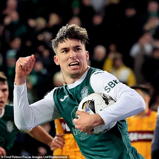 The striker earned the move after netting nine goals in all competitions for Hibs this season