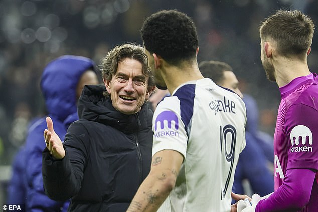 The Tottenham boss was delighted to see the striker score on his Champions League return