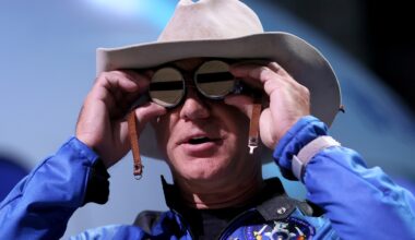 Bezos' Blue Origin debuts satellite service to rival SpaceX, Amazon